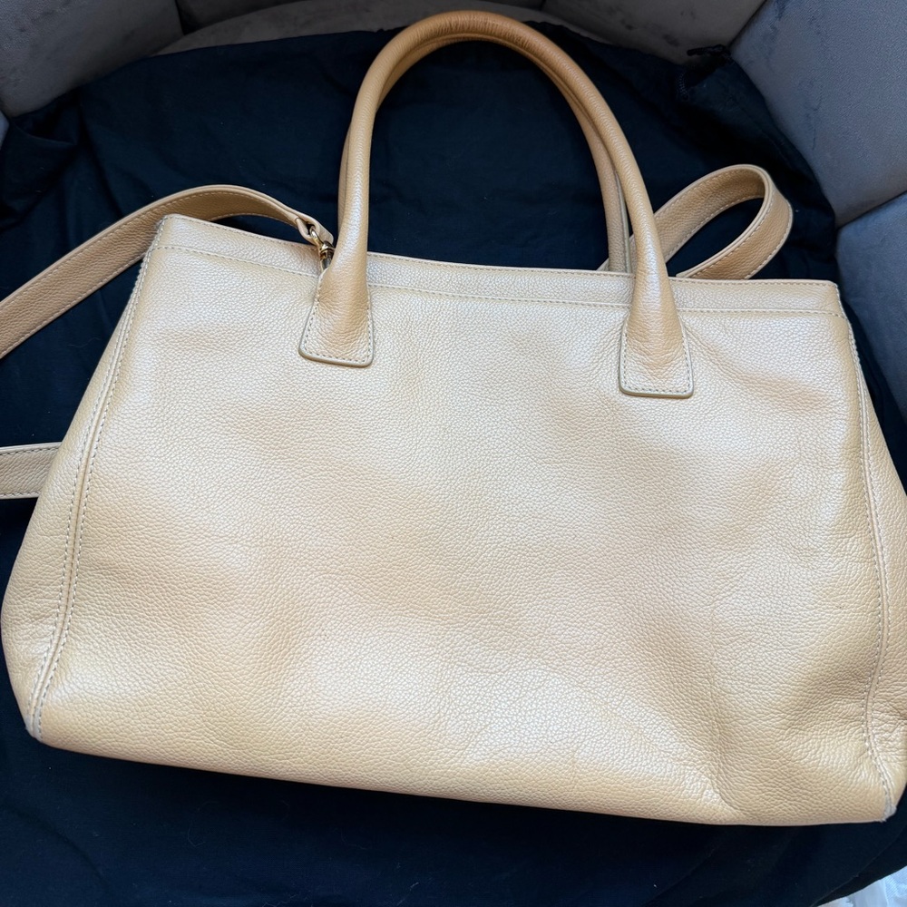 Reserved- Vintage CHANEL Cerf Exec Tote Bag 24k Gold work bag - Picture 5 of 17